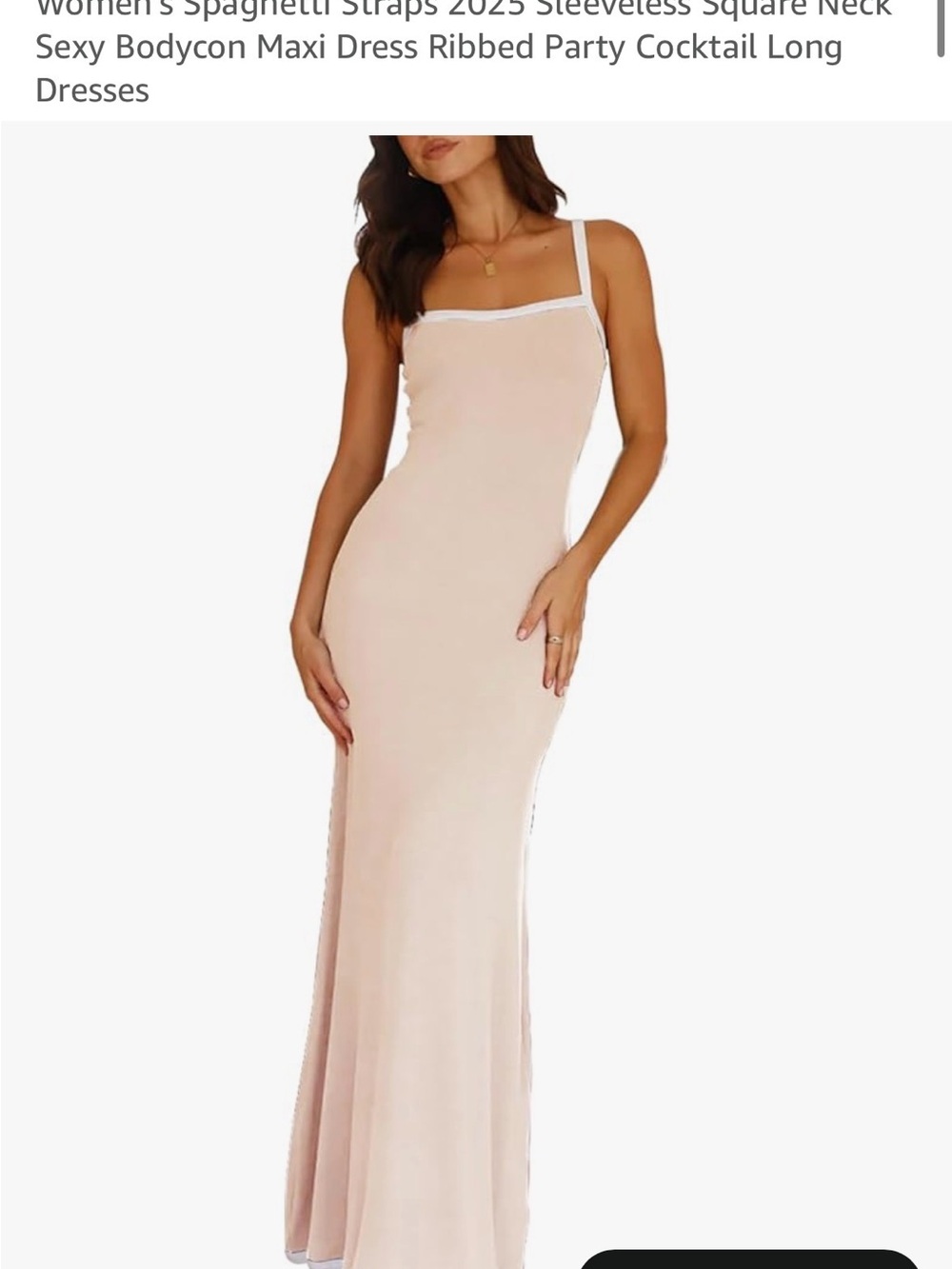 Cream Maxi Dress